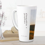 Personalised Photo and Text Latte Mug<br><div class="desc">Personalised Photo and Text - Photo keepsake latte mug - add your own photo and text - photo keepsake gifts</div>
