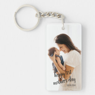 Personalised Photo and Text Mum Key Ring