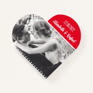 Personalised photo and text notebook