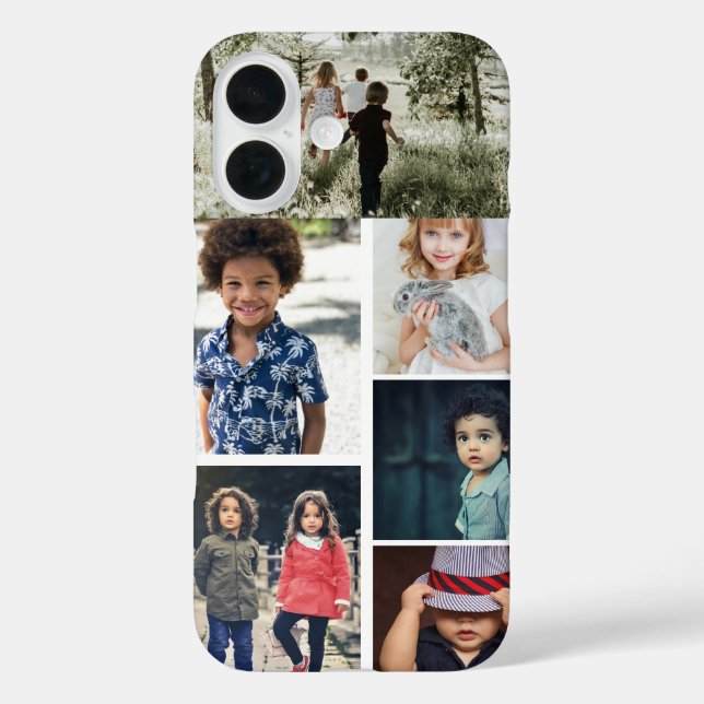 Personalised Photo and Text Photo Collage Case-Mate iPhone Case (Back)