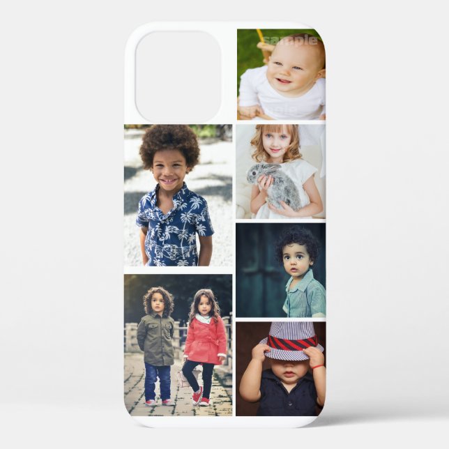 Personalised Photo and Text Photo Collage Case-Mate iPhone Case (Back)