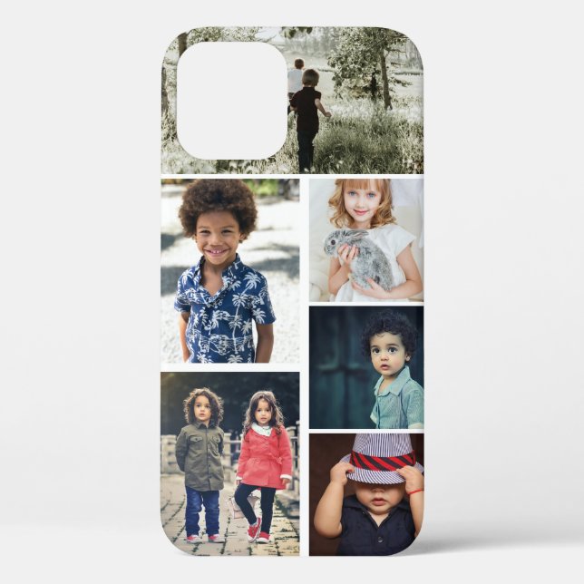 Personalised Photo and Text Photo Collage Case-Mate iPhone Case (Back)