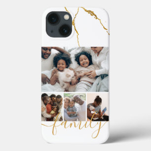 Personalised Photo and Text Photo Collage Family iPhone 13 Case