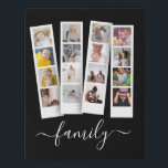 Personalised Photo and Text Photo Collage Faux Canvas Print<br><div class="desc">Make a Personalised family 16 Photo keepsake wall art  - Faux Wrapped Canvas Print from Ricaso - add your own photo and text - photo keepsake gifts</div>