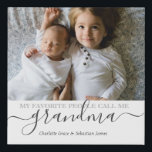 Personalised Photo and Text Photo Collage Faux Canvas Print<br><div class="desc">Make a Personalised Photo keepsake faux canvas from Ricaso - add your own photos and text - photo collage keepsake gifts - MY FAVORITE PEOPLE CALL ME add your own text</div>