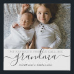 Personalised Photo and Text Photo Collage Faux Canvas Print<br><div class="desc">Make a Personalised Photo keepsake faux canvas from Ricaso - add your own photos and text - photo collage keepsake gifts - MY FAVORITE PEOPLE CALL ME add your own text</div>