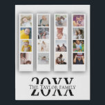 Personalised Photo and Text Photo Collage Faux Canvas Print<br><div class="desc">Make a Personalised Photo keepsake wall art  - Faux Wrapped Canvas Print from Ricaso - add your own photos and text - photo collage keepsake gifts</div>