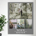 Personalised Photo and Text Photo Collage Faux Canvas Print<br><div class="desc">Make a Personalised Photo keepsake wall art  - Faux Wrapped Canvas Print from Ricaso - add your own photos and text - photo collage keepsake gifts</div>