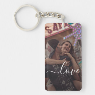 Personalised Photo and Text Photo Collage Key Ring