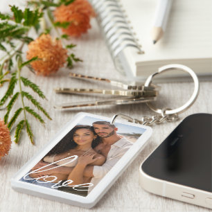 Personalised Photo and Text Photo Collage Key Ring