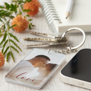 Personalised Photo and Text Photo Collage Key Ring