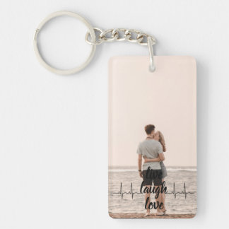 Personalised Photo and Text Photo Collage Keychain