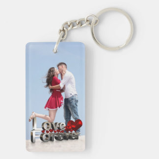Personalised Photo and Text Photo Collage Keychain