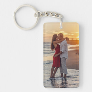 Personalised Photo and Text Photo Collage Keychain