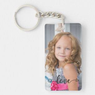 Personalised Photo and Text Photo Collage Keychain