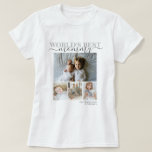 Personalised Photo and Text Photo Collage T-Shirt<br><div class="desc">Make a Personalised Photo keepsake t-shirt from Ricaso - add your own photos and text - photo collage keepsake gifts. Great for anyone,  change text to suit your requirements. World's best mummy</div>