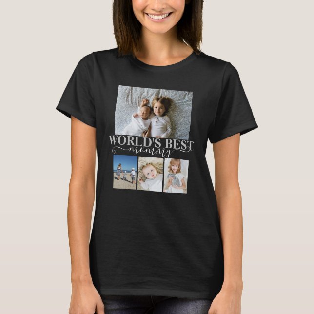 Personalised Photo and Text Photo Collage T-Shirt (Front)