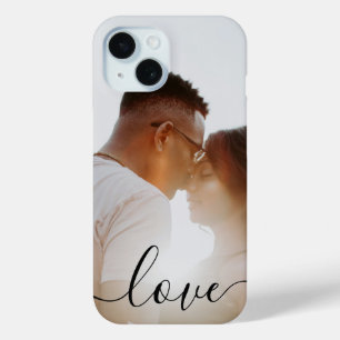 Personalised Photo and Text Photo Love iPhone 15 Case
