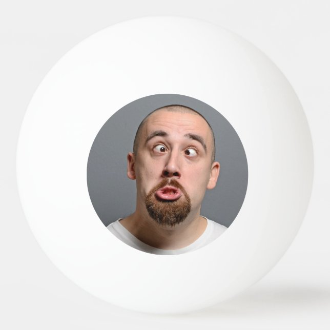 Personalised Photo and Text Ping Pong Ball (Front)