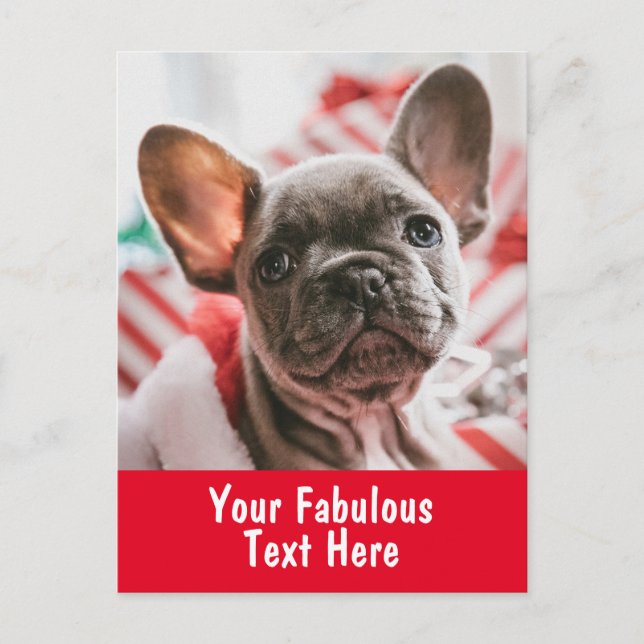Personalised Photo and Text Postcard (Front)