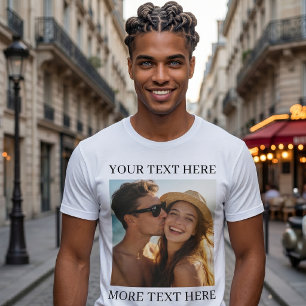 Personalised Photo and Text T-Shirt