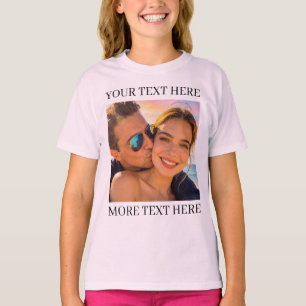 Personalised Photo and Text T-Shirt
