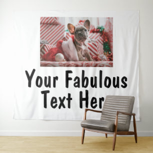 Personalised Photo and Text Tapestry