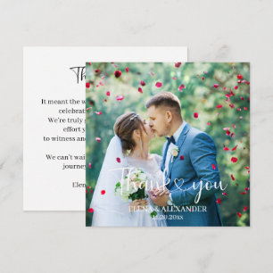 Personalised Photo and Text  Thank You Card
