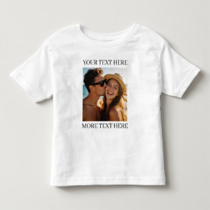 Personalised Photo and Text Toddler T-Shirt