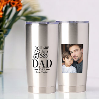 Personalised photo and text you are the best ever  insulated tumbler