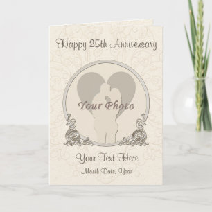 Personalised PHOTO Anniversary Cards for ANY YEAR