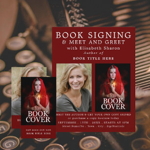 Personalised Photo, Author's New Book Advertising Business Card
