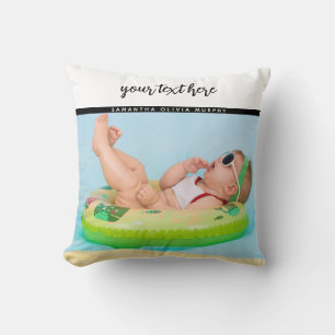 Personalised Photo Baby Love & Name Memories Cushion