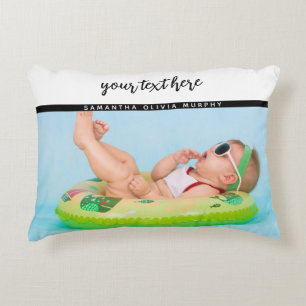 Personalised Photo Baby Love & Name Memories Decorative Cushion