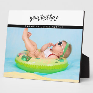 Personalised Photo Baby Love & Name Memories Plaque