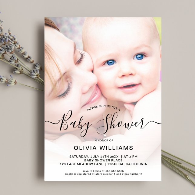 Personalised Photo Baby Shower Invitation (Creator Uploaded)