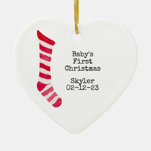Personalised Photo Baby's First Christmas Ornament