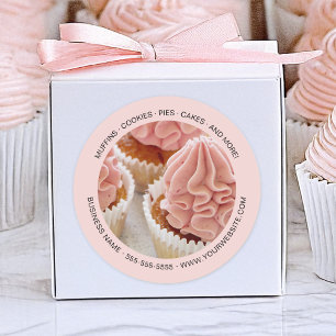 Personalised Photo Bakery Classic Round Sticker