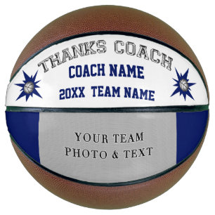 Personalised Photo Basketball gifts for Coaches