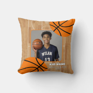 Personalised Photo Basketball Player Name Cushion