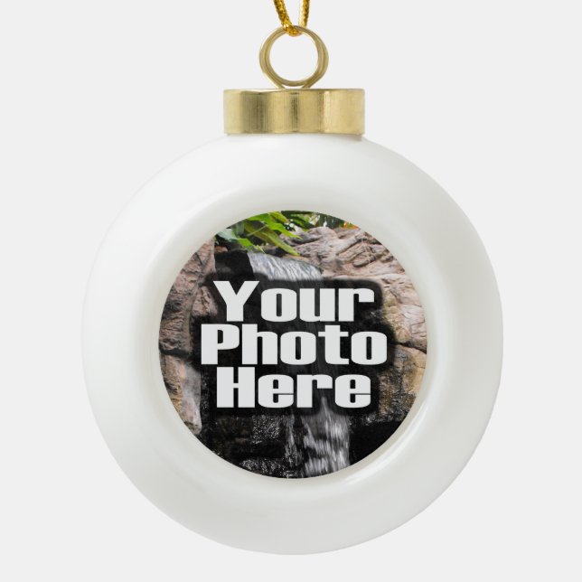 Personalised Photo Bauble Ornament (Front)