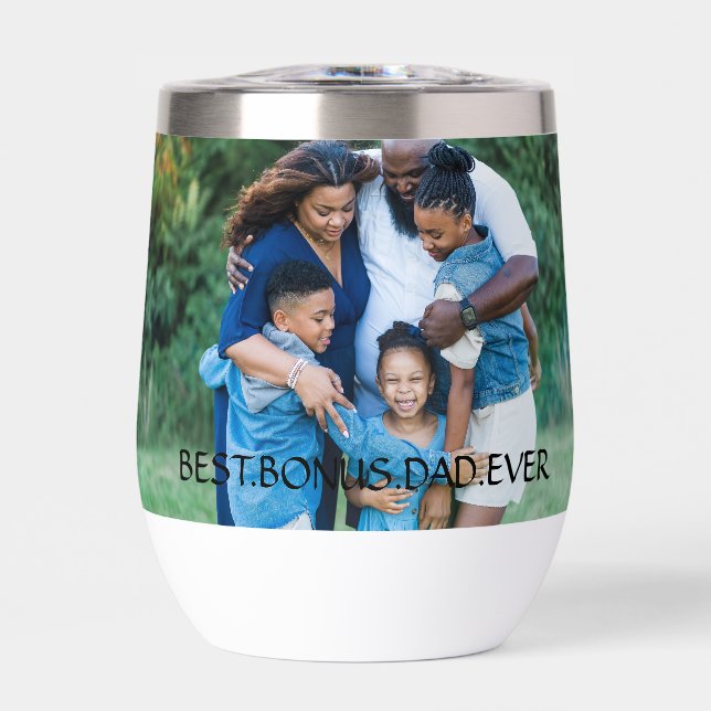 Personalised Photo Best Bonus Dad Ever (Front)