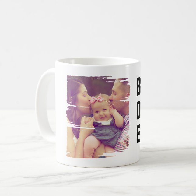 Personalised Photo Best Dad Ever Fathers Day Coffee Mug (Front Left)