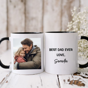 Personalised Photo Best Dad Ever Mug