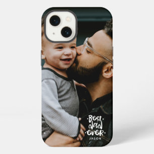 Personalised Photo Best Dad Ever Name Overlay iPhone 13 Case