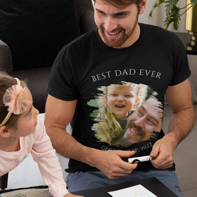 Personalised Photo Best Dad Ever T-Shirt (Creator Uploaded)