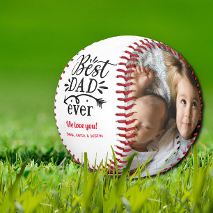 Personalised Photo Best Dad Father's Day Baseball