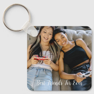 Personalised Photo Best Friends For Ever Custom Key Ring