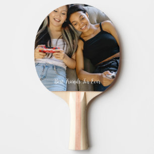 Personalised Photo Best Friends Forever Custom  Ping Pong Paddle