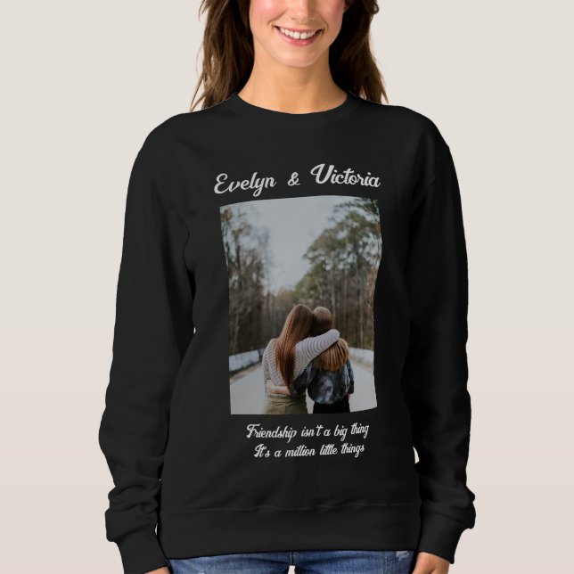 Personalised Photo Best Friends Sweatshirt (Front)
